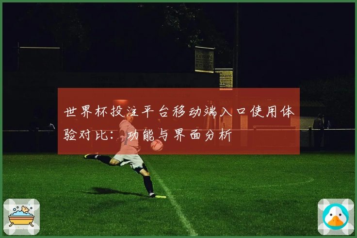 世界杯投注平台移动端入口使用体验对比：功能与界面分析